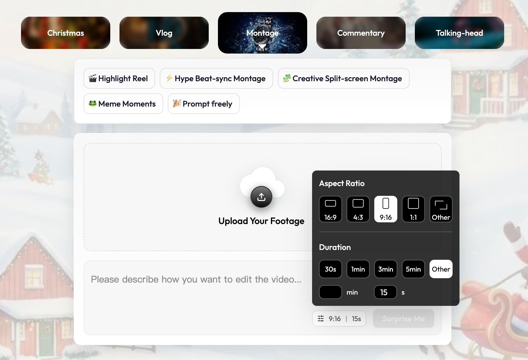 Generate Custom Video Montages with Sparki.io