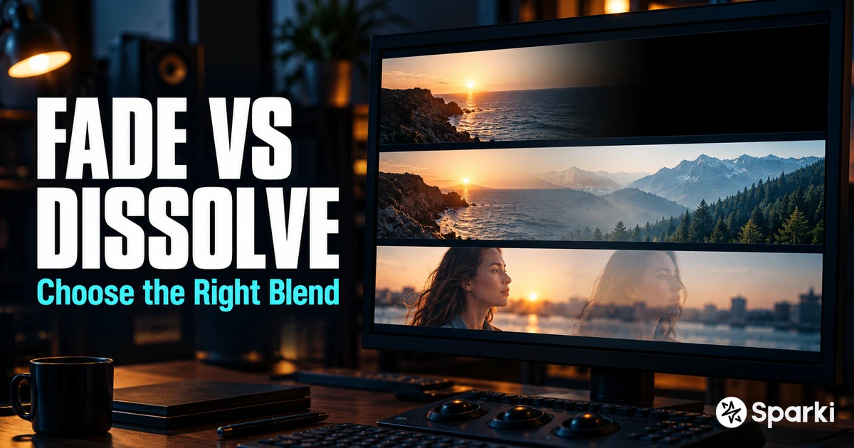 Fade vs. Dissolve vs. Cross Dissolve in Video Editing | Sparki